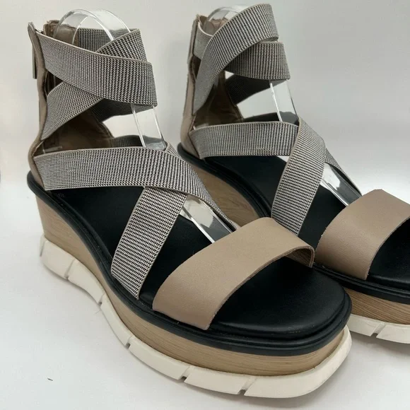 Sorel Women's Platform Sandals - Gray and Tan - Picture 4 of 15